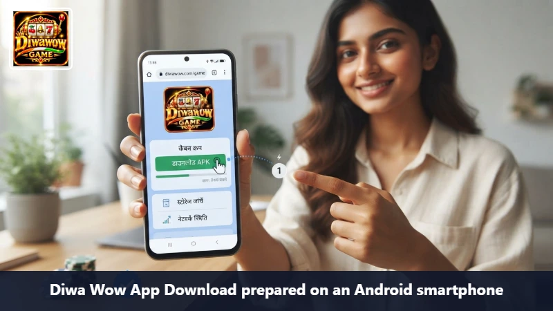 Diwa Wow App Download prepared on an Android smartphone